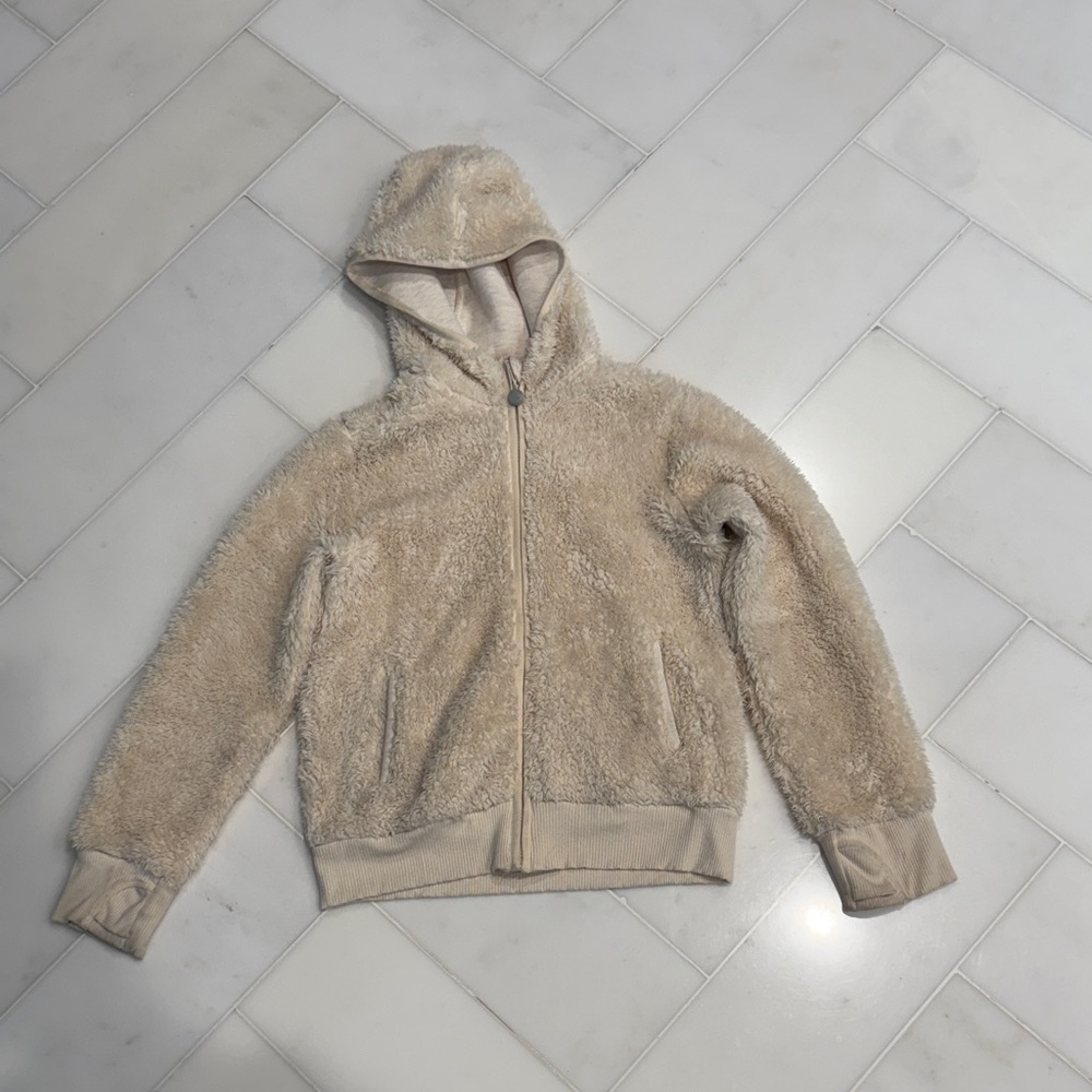 Athleta Kids Tan Fleece Jacket